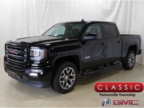 Onyx Black GMC Sierra 1500 SLT Crew Cab 4WD.  Click to enlarge.