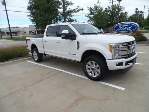 Oxford White Ford F250 Super Duty Platinum Crew Cab 4x4.  Click to enlarge.