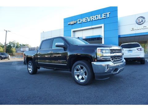 Black Chevrolet Silverado 1500 LTZ Crew Cab.  Click to enlarge.