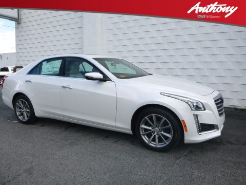Crystal White Tricoat Cadillac CTS Luxury AWD.  Click to enlarge.