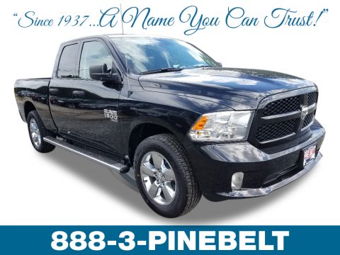 Brilliant Black Crystal Pearl Ram 1500 Classic Express Quad Cab 4x4.  Click to enlarge.