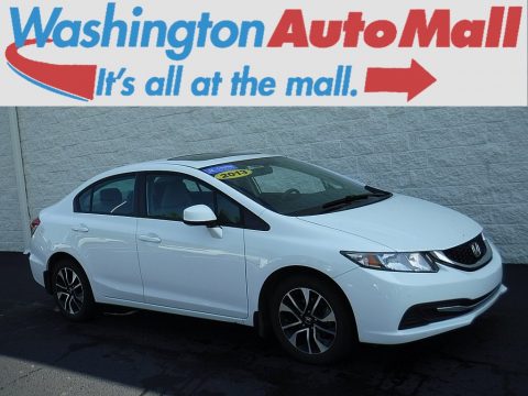 Taffeta White Honda Civic EX Sedan.  Click to enlarge.