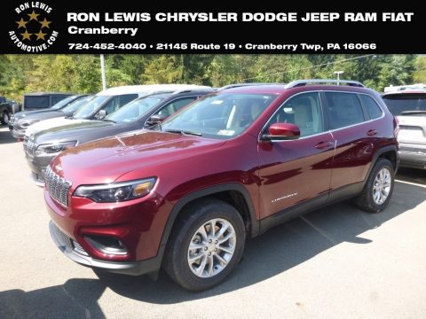 Velvet Red Pearl Jeep Cherokee Latitude 4x4.  Click to enlarge.