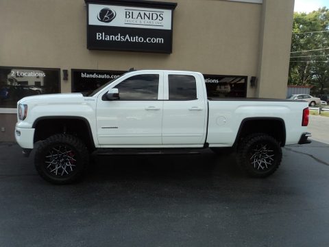Summit White GMC Sierra 1500 Elevation Edition Double Cab 4WD.  Click to enlarge.