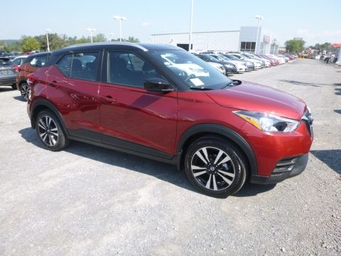 Cayenne Red Nissan Kicks SV.  Click to enlarge.