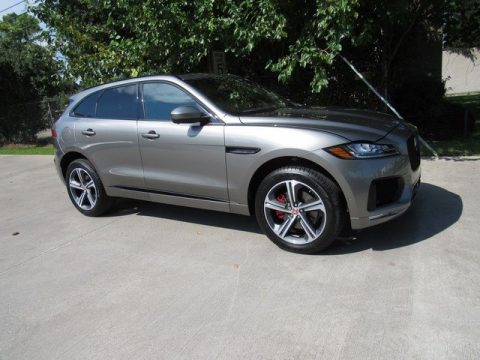 Silicon Silver Metallic Jaguar F-PACE S AWD.  Click to enlarge.
