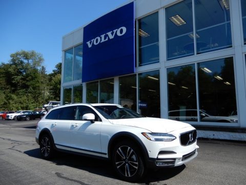 Crystal White Pearl Metallic Volvo V90 Cross Country T5 AWD.  Click to enlarge.