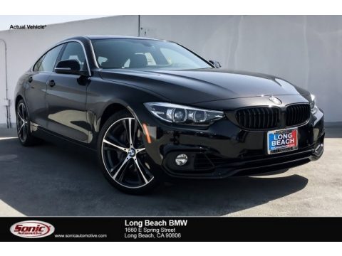 Jet Black BMW 4 Series 440i Gran Coupe.  Click to enlarge.