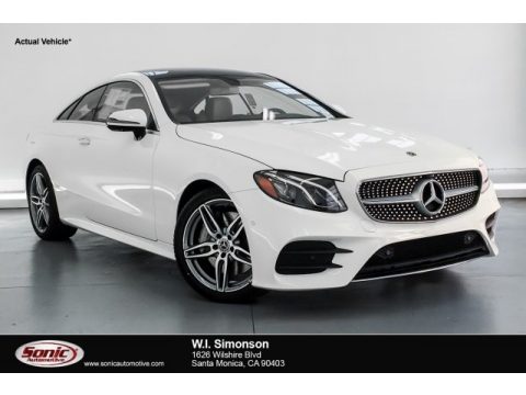 Polar White Mercedes-Benz E 450 Coupe.  Click to enlarge.