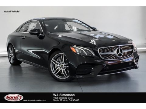 Black Mercedes-Benz E 450 Coupe.  Click to enlarge.