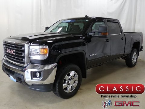 Onyx Black GMC Sierra 2500HD SLE Crew Cab 4x4.  Click to enlarge.