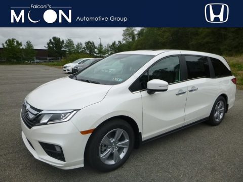 White Diamond Pearl Honda Odyssey EX-L.  Click to enlarge.