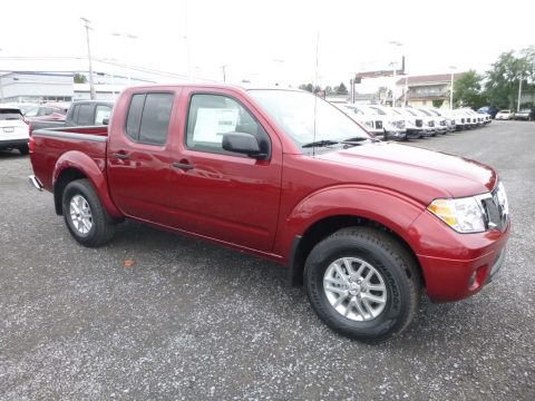 Cayenne Red Nissan Frontier Midnight Edition Crew Cab 4x4.  Click to enlarge.