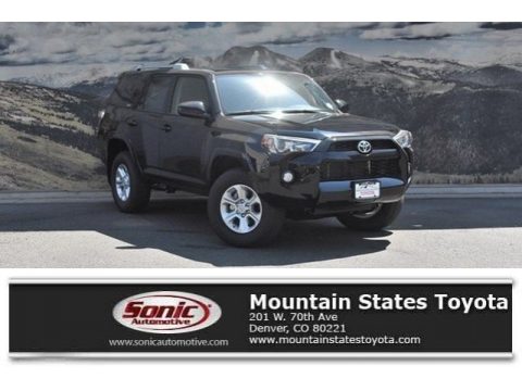 Midnight Black metallic Toyota 4Runner SR5 4x4.  Click to enlarge.