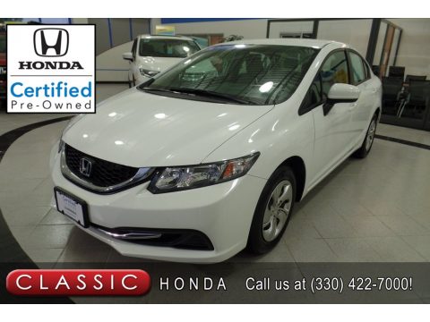 Taffeta White Honda Civic LX Sedan.  Click to enlarge.