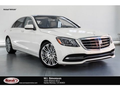 designo Diamond White Metallic Mercedes-Benz S 450 Sedan.  Click to enlarge.