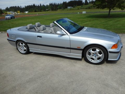 Arctic Silver Metallic BMW M3 Convertible.  Click to enlarge.