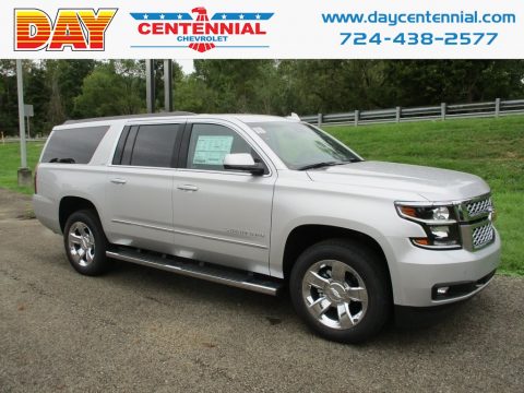 Silver Ice Metallic Chevrolet Suburban LT 4WD.  Click to enlarge.