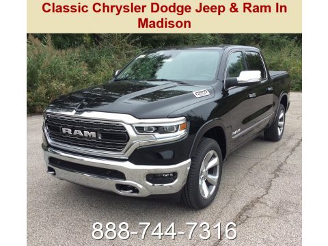 Diamond Black Crystal Pearl Ram 1500 Limited Crew Cab 4x4.  Click to enlarge.