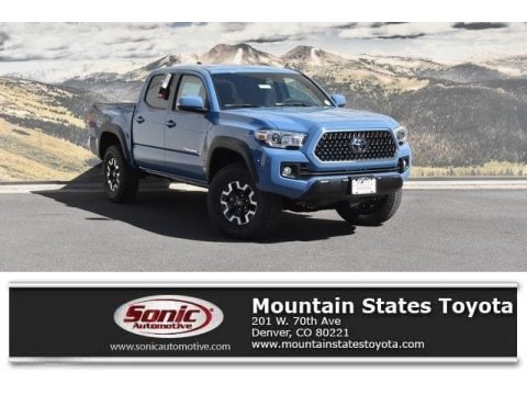 Cavalry Blue Toyota Tacoma TRD Off-Road Double Cab 4x4.  Click to enlarge.