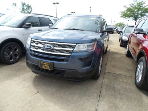 Blue Metallic Ford Explorer FWD.  Click to enlarge.