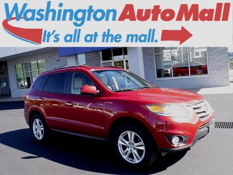 Sierra Red Hyundai Santa Fe Limited V6 AWD.  Click to enlarge.