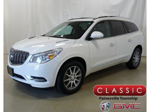 White Opal Buick Enclave Leather.  Click to enlarge.