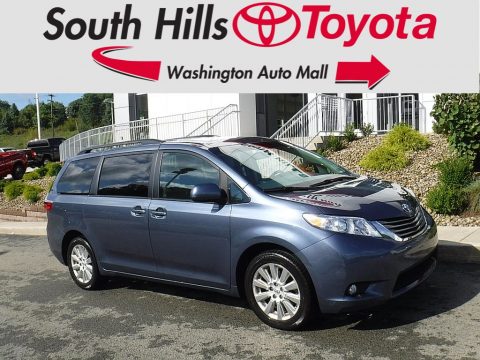 Shoreline Blue Pearl Toyota Sienna XLE AWD.  Click to enlarge.