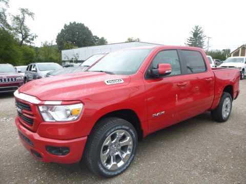 Flame Red Ram 1500 Big Horn Crew Cab 4x4.  Click to enlarge.