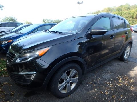 Signal Red Kia Sportage LX AWD.  Click to enlarge.