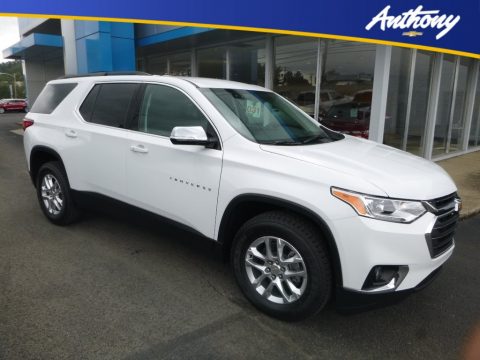 Summit White Chevrolet Traverse LT AWD.  Click to enlarge.