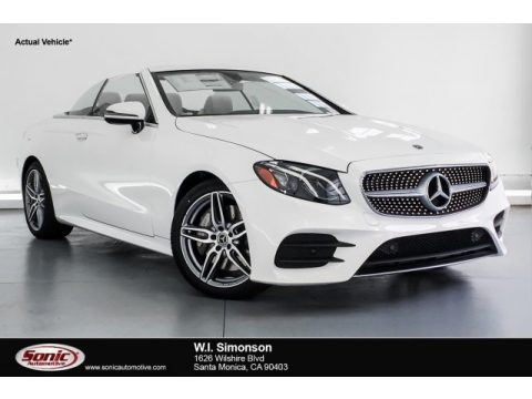 Polar White Mercedes-Benz E 450 Cabriolet.  Click to enlarge.
