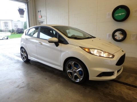 White Platinum Ford Fiesta ST Hatchback.  Click to enlarge.