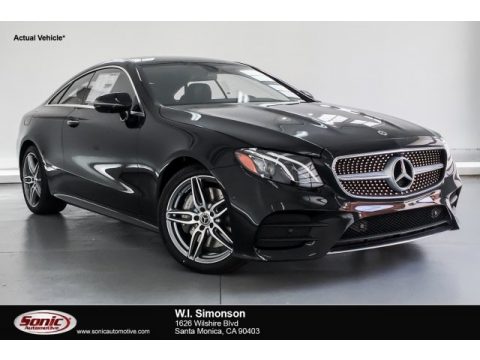 Black Mercedes-Benz E 450 Coupe.  Click to enlarge.