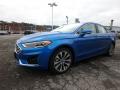Front 3/4 View of 2019 Ford Fusion SEL AWD #6