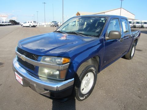 Superior Blue Metallic Chevrolet Colorado LT Crew Cab.  Click to enlarge.