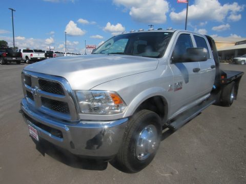 Bright Silver Metallic Ram 3500 Tradesman Crew Cab 4x4 Chassis.  Click to enlarge.