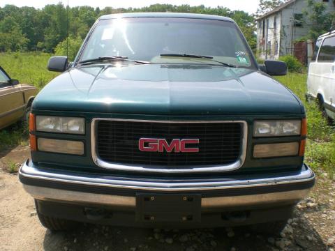 Forest Green Metallic GMC Sierra 1500 SLT Extended Cab 4x4.  Click to enlarge.