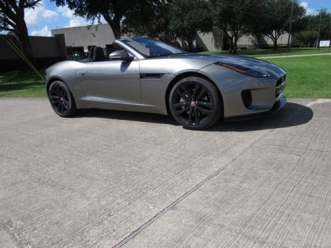 Silicon Silver Metallic Jaguar F-Type P300 Convertible.  Click to enlarge.