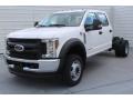 Front 3/4 View of 2019 Ford F450 Super Duty XL Crew Cab 4x4 Chassis #3