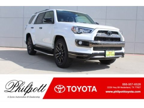 Blizzard White Pearl Toyota 4Runner Nightshade Edition 4x4.  Click to enlarge.
