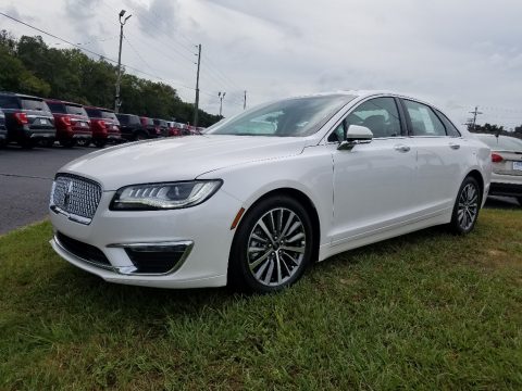 White Platinum Metallic Tri-Coat Lincoln MKZ Hybrid Select.  Click to enlarge.
