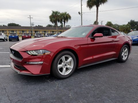 Ruby Red Ford Mustang EcoBoost Fastback.  Click to enlarge.