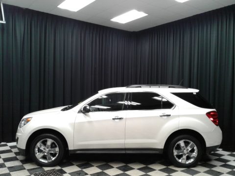 White Diamond Tricoat Chevrolet Equinox LT AWD.  Click to enlarge.