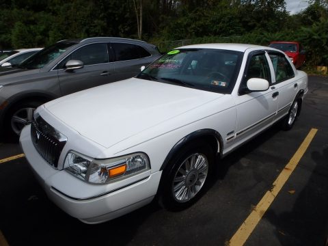 Vibrant White Mercury Grand Marquis LS Ultimate Edition.  Click to enlarge.