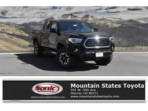 Midnight Black Metallic Toyota Tacoma TRD Off-Road Double Cab 4x4.  Click to enlarge.