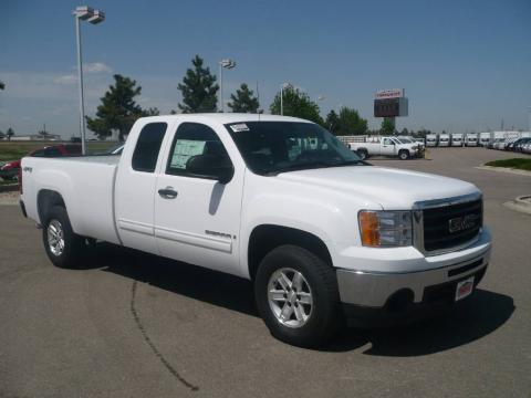Summit White GMC Sierra 1500 SLE Extended Cab 4x4. Click to enlarge. Summit White GMC Sierra 1500 SLE Extended Cab 4x4. Click to enlarge.