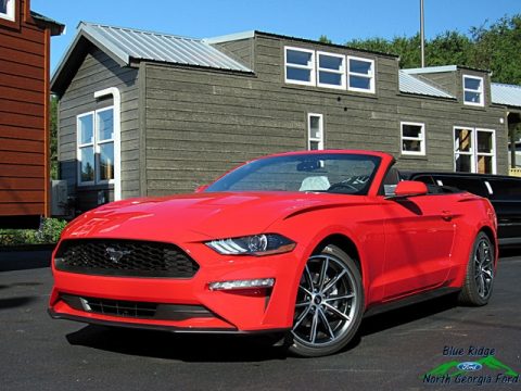 Race Red Ford Mustang EcoBoost Convertible.  Click to enlarge.
