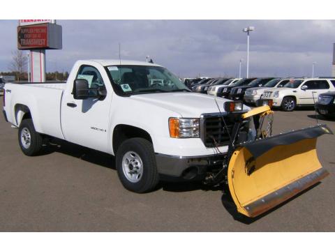 Summit White GMC Sierra 2500HD Work Truck Regular Cab 4x4.  Click to enlarge.