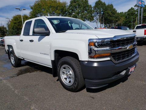 Summit White Chevrolet Silverado LD WT Double Cab.  Click to enlarge.